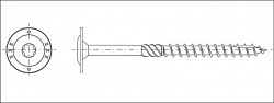 Stavební vrut talíř.hl.  8x240
